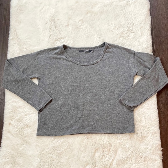 Brandy Melville Tops - 🌻3/$20 Brandy Melville Long Sleeve Gray Top